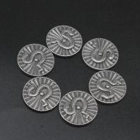 ステンレス鋼の宝石カボション, ステンレス, ラウンド形, ダイカスト, DIY, シルバー, 22*22*3mm, 売り手 パソコン