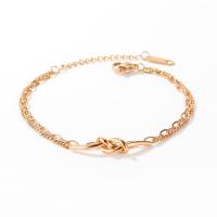 Titanium Steel Bracelet & Bangle, with 1.38inch extender chain, rose gold color plated, fashion jewelry & for woman, 27mm .9 Inch 