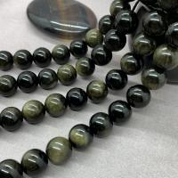 Gold Obsidian Beads, Round, polished Approx 15 Inch 