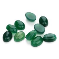 Agate Cabochon, Green Agate, Ellipse, DIY green 