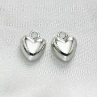 Zinc Alloy Heart Pendants, antique silver color plated, DIY 