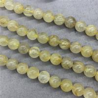 Perles Quartz rutile, Rond, poli, normes différentes pour le choix Environ 15 pouce, Vendu par brin