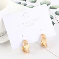 Brass Hoop Earring, durable & fashion jewelry, golden 