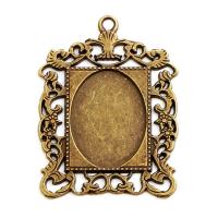 Zinc Alloy Pendant Cabochon Setting, plated, DIY, mixed colors 