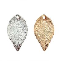 Zinc Alloy Leaf Pendants, plated, DIY 