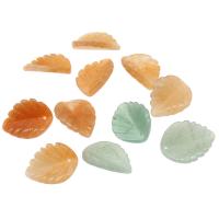 Gemstone Jewelry Pendant, Leaf, polished, DIY 22*18*3mm 