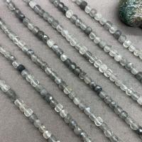 Cloud Quartz Beads, Cube, polished, DIY & faceted, 6mm 