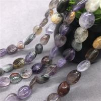 Phantom Quartz Beads, Purple Phantom Quartz, irregular, polished 