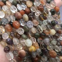 Perles Quartz rutile, Irrégulière, poli, normes différentes pour le choix, multicolore, Vendu par brin