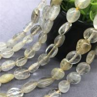 Perles Quartz rutile, Irrégulière, poli, normes différentes pour le choix, Vendu par brin