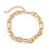 Collar De Perlas De Joyería, cadena de aluminio, con 3.9 inch extender cadena, chapado, para mujer, más colores para la opción, longitud:aproximado 14 Inch, Vendido por Sarta