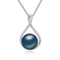 Crystal Zinc Alloy Necklace, with CRYSTALLIZED™ Crystal Pearl & Cubic Zirconia, fashion jewelry 