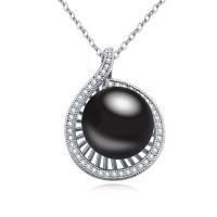 Crystal Zinc Alloy Necklace, with CRYSTALLIZED™ Crystal Pearl & Cubic Zirconia, fashion jewelry 