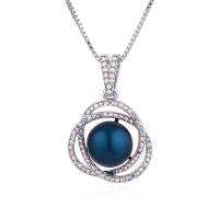 Crystal Zinc Alloy Necklace, with CRYSTALLIZED™ Crystal Pearl, fashion jewelry 