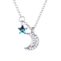 Crystal Zinc Alloy Necklace, with Austrian Crystal & Rhinestone, fashion jewelry 