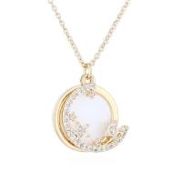 Brass Cubic Zirconia Necklace, with Cubic Zirconia, fashion jewelry 