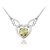 Crystal Zinc Alloy Necklace, with Austrian Crystal, fashion jewelry 