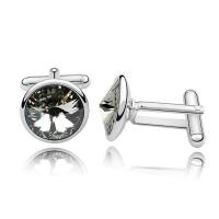 Zinc Alloy Cufflinks, with Austrian Crystal, fashion jewelry 