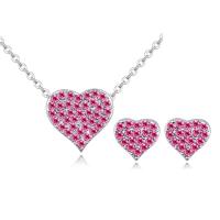 Fashion Zinc Alloy Jewelry Sets, with Austrian Crystal, 2 pieces & fashion jewelry 