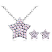 Fashion Zinc Alloy Jewelry Sets, with CRYSTALLIZED™, 2 pieces & fashion jewelry 