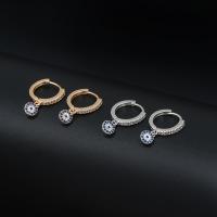 Huggie Hoop Drop Earring, Zinc Alloy, fashion jewelry 