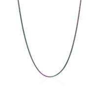 Collier de bijoux de titane, Acier titane, Placage, bijoux de mode & pour femme, multicolore, 625*1.6mm, Vendu par brin