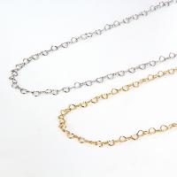 Collier de bijoux de titane, Acier titane, Placage, bijoux de mode & pour femme, plus de couleurs à choisir, 445mm, Vendu par brin