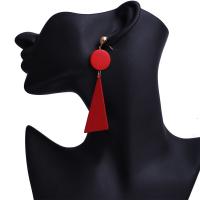 Wood Earring, with Zinc Alloy, for woman nickel, lead & cadmium free 