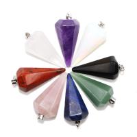 Gemstone Jewelry Pendant, Conical, polished, DIY 40*17mm 