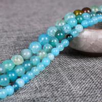 Synthetic Gemstone Beads, Round, polished skyblue Approx 15.4 Inch 