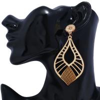 Wood Earring, with Zinc Alloy, for woman 