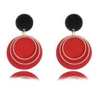 Wood Earring, Zinc Alloy, with Wood, for woman 