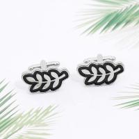 Zinc Alloy Cufflinks, fashion jewelry, silver color 