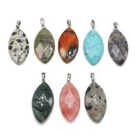 Gemstone Jewelry Pendant, Rhombus, polished, DIY 38*15*6mm 