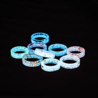 Resin Finger Ring, fashion jewelry & Unisex & luminated 