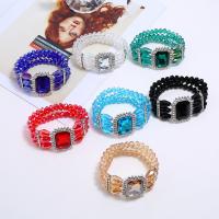 Bracelets de cristal en alliage zinc, avec alliage de zinc, pour femme & avec strass, plus de couleurs à choisir, 36mm, Diamètre inté Environ 180mm, Vendu par PC