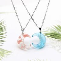 Resin Zinc Alloy Necklace, with Resin, fashion jewelry & Unisex 40CM 