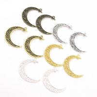 Zinc Alloy Hollow Pendants, Moon, plated Approx 2mm 