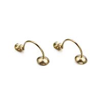 Titanium Steel Lever Back Earring Blank, plated, DIY 8mm 