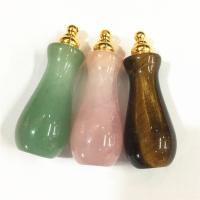 Natural Stone Perfume Bottle Pendant, Unisex 