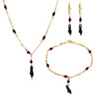 Collier de bijoux de titane, Acier titane, Placage, bijoux de mode & styles différents pour le choix & pour femme, plus de couleurs à choisir, Vendu par PC