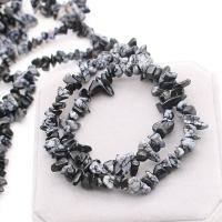 Snowflake Obsidian Bead, Chips, polished, DIY 