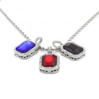 Collier zircon cubique de zinc Alloy, alliage de zinc, Placage, bijoux de mode & pavé de micro zircon & pour homme, plus de couleurs à choisir 0c3mm pouce, Vendu par brin