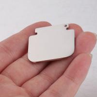 Pendentifs en acier inoxydable, poli, DIY, argent, Vendu par PC