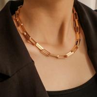 Zinc Alloy Necklace, fashion jewelry, golden 