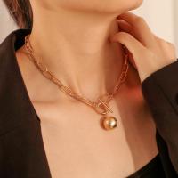 Zinc Alloy Necklace, fashion jewelry, golden 