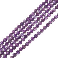 Natürliche Amethyst Perlen, nachhaltiges & verschiedene Größen vorhanden, keine, Bohrung:ca. 0.5mm, Länge:15.5 ZollInch, 91PCs/Strang, verkauft von Strang