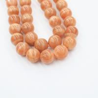 Sunstone Bead, Round, polished, DIY 