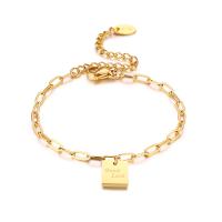 Edelstahl Charm Armband, Modeschmuck & für Frau, Goldfarbe, verkauft von PC