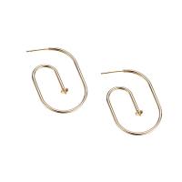 Brass Earring Stud Component, gold color plated, DIY 